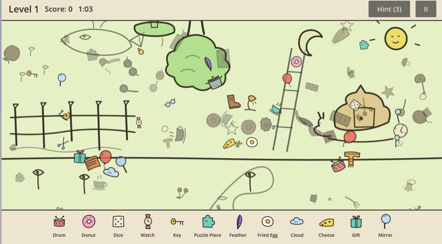 Infinite Hidden Objects — endless AI-generated hidden-object game